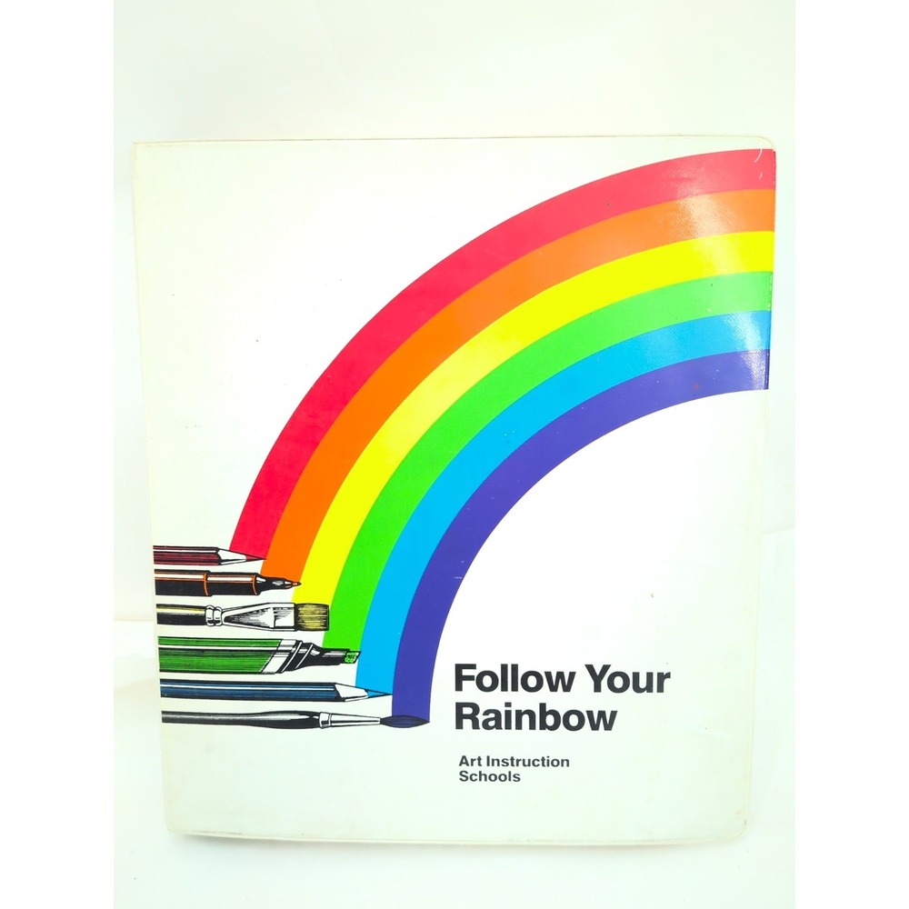 Follow Your Rainbow Art Instruction 6 Books In Binder W Tests Learn To Draw Set